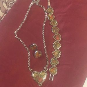 Vintage jewelry set. Stamped b on back